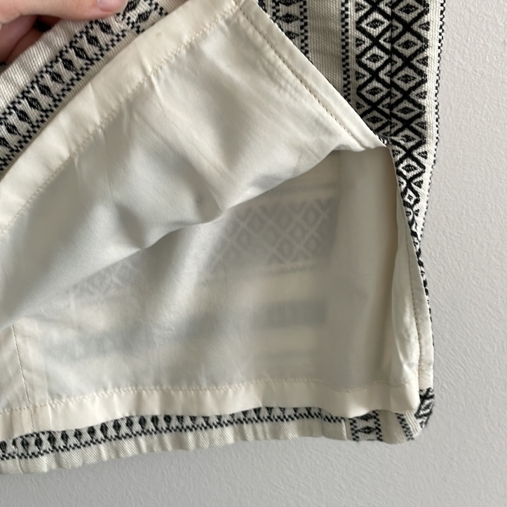 Ann Taylor LOFT Mosaic geometric Striped Pencil Skirt - Picture 4 of 8